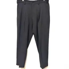 美品　Muji 無印　タックテーパードスラックス パンツ　グレー　L