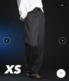 ADRER ハイファブリックイージーワイドストレートパンツ ブラック　XS