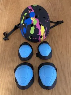スプラ風 キッズヘルメットとプロテクター