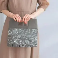 アーバンリサーチ ロッソ ビジュースパンコールバッグ クラッチバッグ ブロンズ
