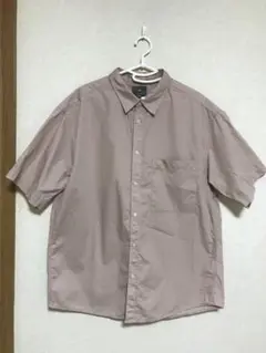 H&M 半袖シャツ　ピンクベージュ