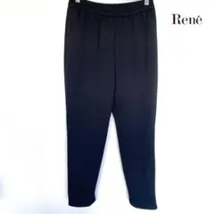 4812 極美品 Rene ブラック パンツ 定価35,200円 36/Sサイズ