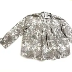 美品✨LILASIC リラシク 総柄 リネンコットンブラウス フリーサイズ