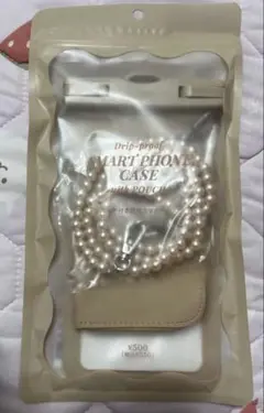 新品未使用 スリーコインズ ポーチ付き防滴スマホケース 3coins スリコ