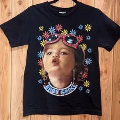 【HEAVY METAL】グラフィックTシャツ 黒　スパンコール