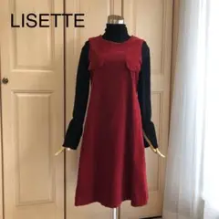 LISETTE リゼッタ 赤 レッド コーデュロイワンピース