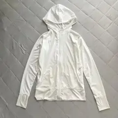 美品✨UVカットパーカー 日焼け対策 ホワイト