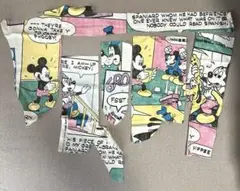 ハギレ　ディズニー　ミッキーマウス　コミック柄