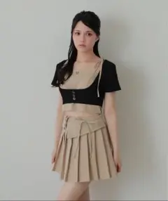 M DOLLY ガールズレイヤードプリーツセットアップ