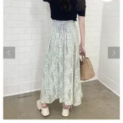 ナイスクラップ スカート グリーン