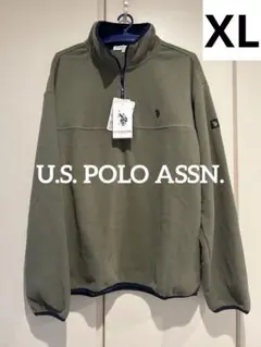 特価 新品 未使用 US POLO ASSN. ハーフジップ トレーナー XL