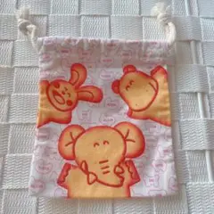 ギンビス　たべっ子どうぶつ　カラフルミニ巾着　ビスケット　ぞう　かば　うさぎ