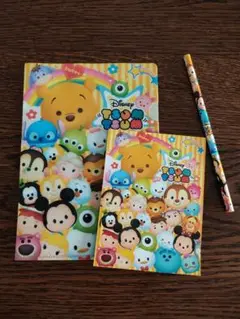 Disney Tsum Tsum クリアファイル メモ帳 鉛筆セット