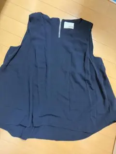 HK WORKS LONDON ネイビー ノースリーブチュニック