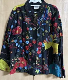 古着 レディース 刺繍 シャツ ジャケット