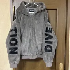 フーディーロゴ入りファーブルゾン　アウター