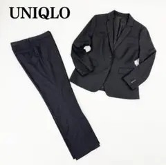未使用級☆ユニクロ セットアップ パンツスーツ グレー XL 近年モデル