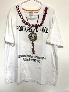 ONE PIECE ワンピース ACE Tシャツ (ホワイト) 3L