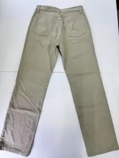 美品　ベージュ ストレートレッグ チノパン ウエスト76cm