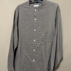 BEAUTY&YOUTH リネン バンドカラーシャツ XL アースカラー
