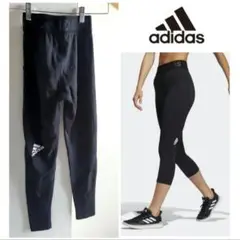 adidas/サイドポケット付スポーツレギンス 一部メッシュ