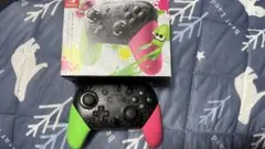Nintendo swich 純正 プロコントローラー スプラトゥーン　ジャンク