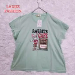 レディースファッション/タグ付き未使用品　Tシャツ　カットソー　2XL プリント