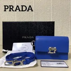☆新品 未使用☆ PRADA プラダ サフィアーノ ショルダー ポーチ バッグ