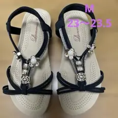 Lovevenus M 23〜23.5 サンダル レディース フラット ペタンコ