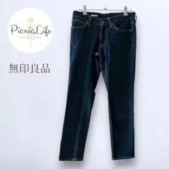 【無印良品】ボーイフィットデニムパンツ ストレートジーンズ スリム 美脚 M