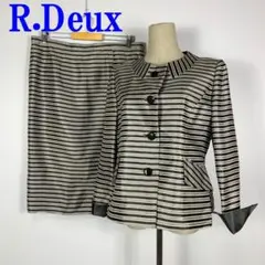 R.Deux アールドゥ スーツセットアップ 総柄 ブラック 42 C3846