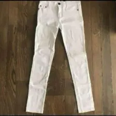 美品　コットンカジュアルパンツ　レディース　白　ホワイト