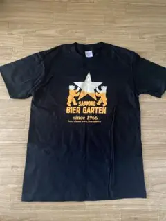 【美品】サッポロ ビアガーデン Tシャツ Sサイズ 男女兼用 ブラック 黒