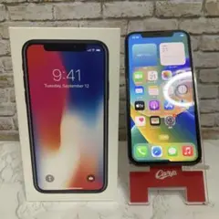 iPhone X 64GB スペースグレイ SIMロックあり 動作確認済み