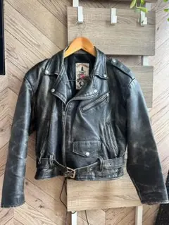 フランス製！！【VENT COUVERT ヴァンクーヴェール】レザージャケット VENT COUVERT】Made in France 90's leather down jacket