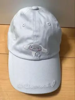 シナモロール　帽子　キャップ　リボン付き　水色