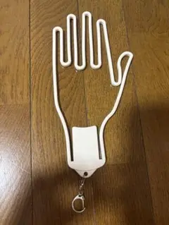 ホワイト 手の形 グローブ用ハンガー