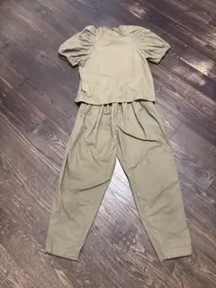 N.O.R.C カーキ パフスリーブセットアップ