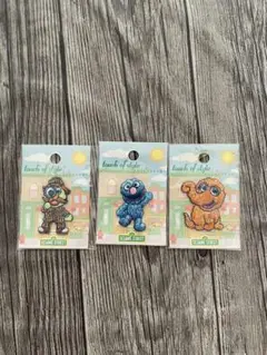 セサミストリート　シールワッペン 3枚セット