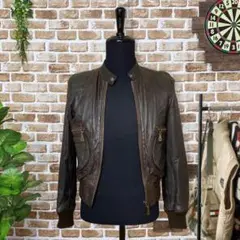 DOMA LEATHER【S】レザージャケット ライダース 革ジャン 羊革