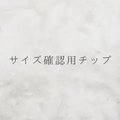 サイズ確認用チップ