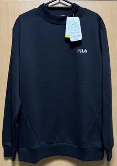 【新品未使用】フィラ トレーナー 長袖 裏起毛 ブラック Mサイズ