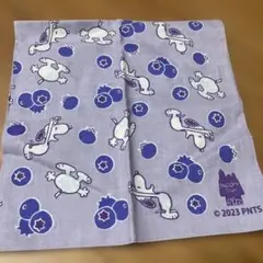 かまわぬ SNOOPY 小風呂敷　ブルーベリー