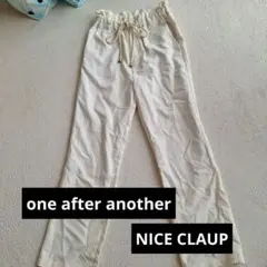 one after another NICE CLAUP ドローストリングパンツ
