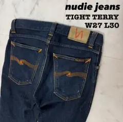 【美品】nudie jeans TIGHT TERRY セルビッチ W27