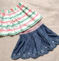 美品 Gymboree ジンボリースカート 2点セット 3t ( 90- 95)