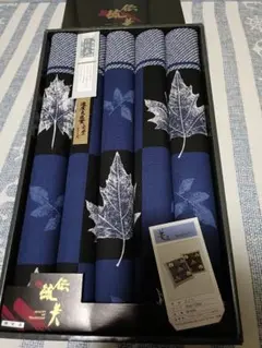 伝統美 コノハ 座布団カバー５枚組 55ｘ59 銘仙判
