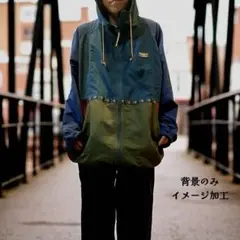 L.L.Bean 90s風ナイロンジャケット マウンテンパーカー 切替カラー3X