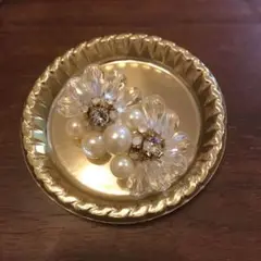 フラワーパールピアス