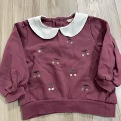 petit main チェリー刺繍トレーナー 95 100 105